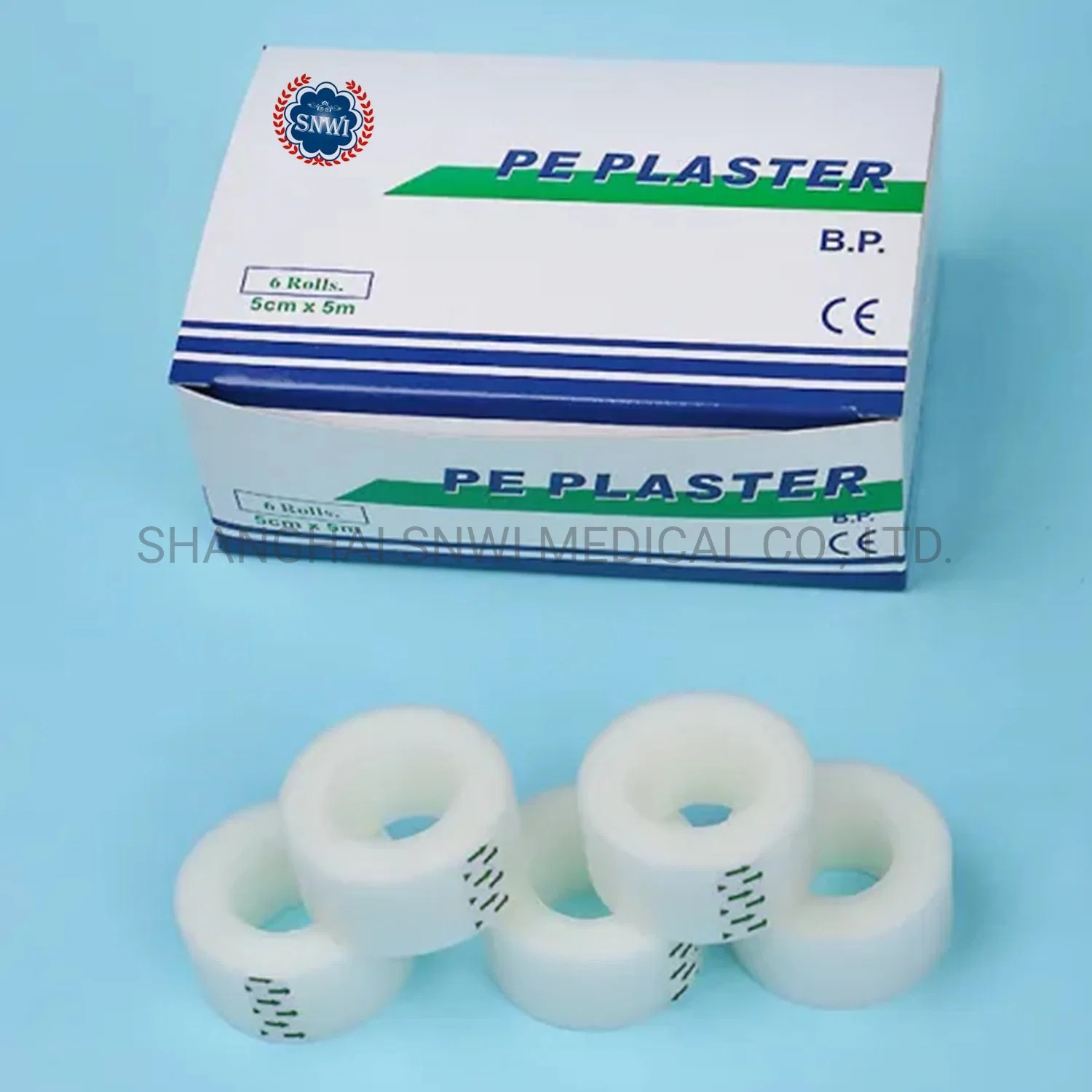 Medical Breathable PE Adhesive Surgical Tape Transpore White Surgical Tape/Silk Tape