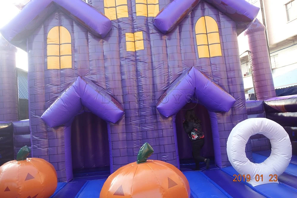 Halloween Bouncy Castle Holiday Celebration Inflatable Pumpkin Slide Halloween