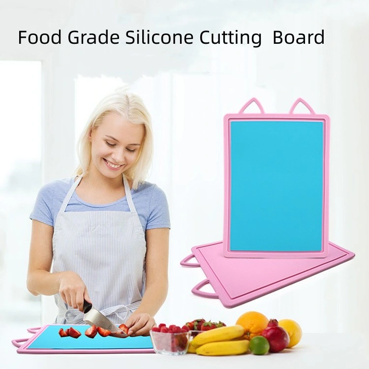 Foldable Easy Clean Silicone Cuttting Board Portable Silicone Chopping Board Cutting Mat