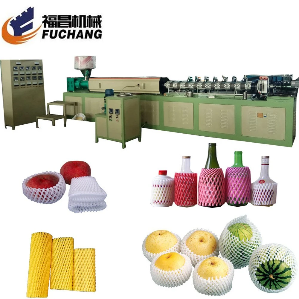 Mesh Plastic Foam Extrusion PE Line Fruit Net Making Machine