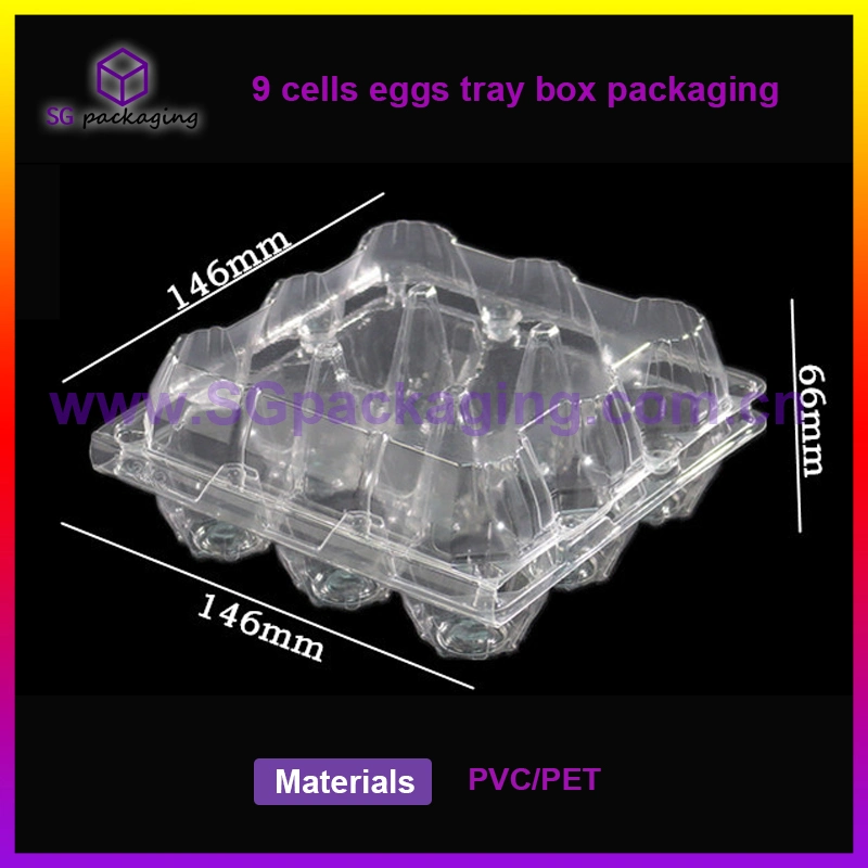 2/4/6/8/9/10/12/15/18/20/24/28/30 Wholesale/Supplier Disposable Pet Transparent Plastic Egg Crate / Box with 10 Cells