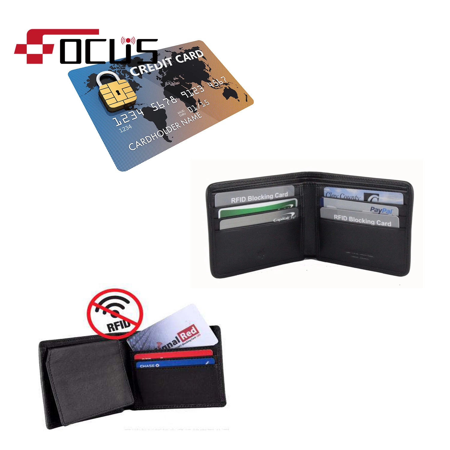 Printable Customized PVC Bank RFID Blocking Credit Card RFID Information Security Card