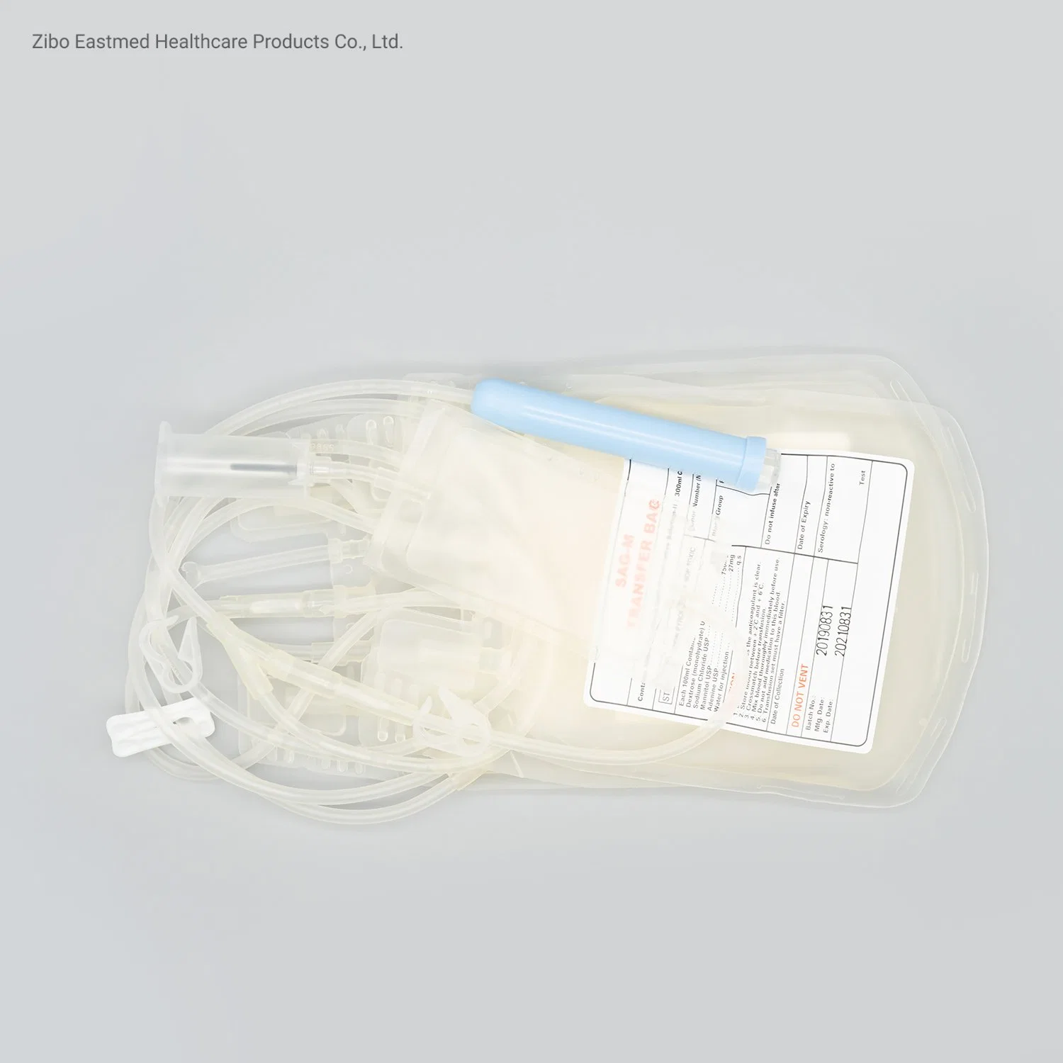 Medical Single Disposable Blood Bag with Needle Protector/Collection Tube/Sampling Pouch