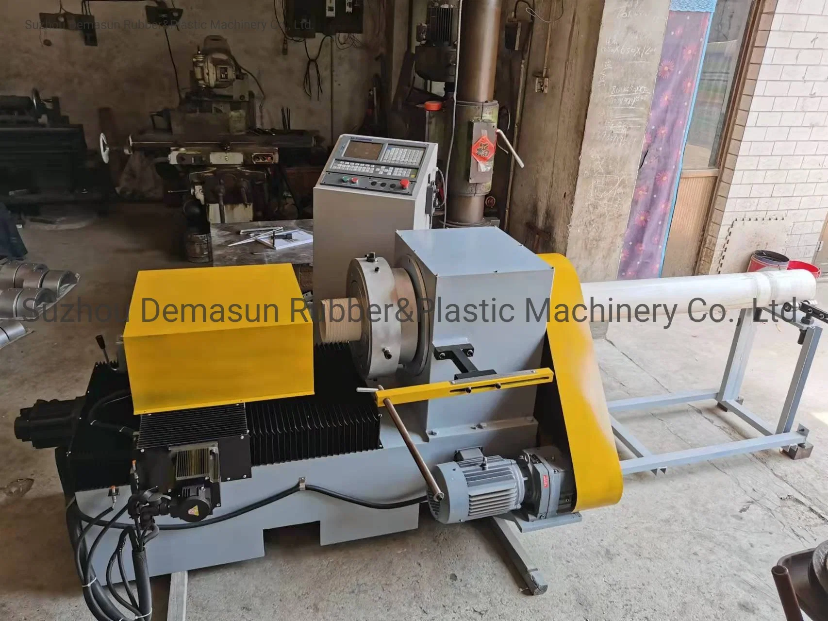 Plastic Pipe Processing Machine Plastic Machine Semi-Automatic Pipe Threader Machine PVC Pipe Machine Plastic Pipe Threading Equipment