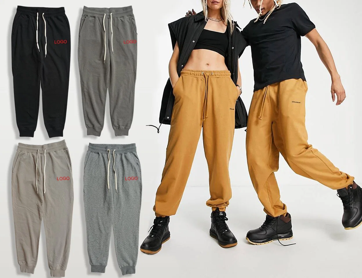 Fitness unissexo personalizados de alta qualidade calças de Tracção Incorporada homens' S via Pants para ginásio estilo casual de Desgaste