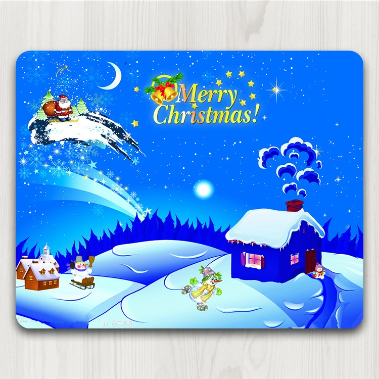 Customized Non-Slip Rubber Christmas Mousepad /Gaming Mouse Pad
