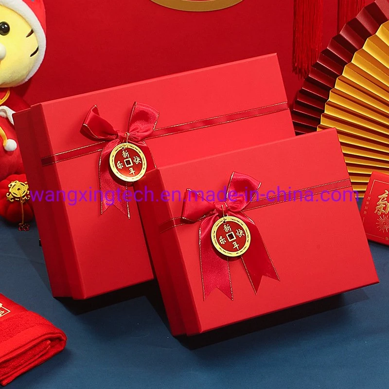 Wholesale/Supplier Gift Box Large Exquisite Gift Box Red Packaging Box Lipstick Cosmetic Carton Wedding Newyear Christmas Gift Packing