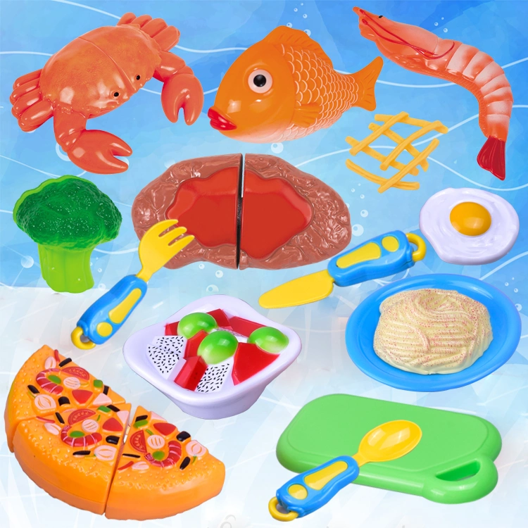 Juego de Juguetes para comida de Juego de Juguetes y Frutas y Verduras, niños Cocina Toy Cooking Set for Girl, Play Kitchen Set for Kids