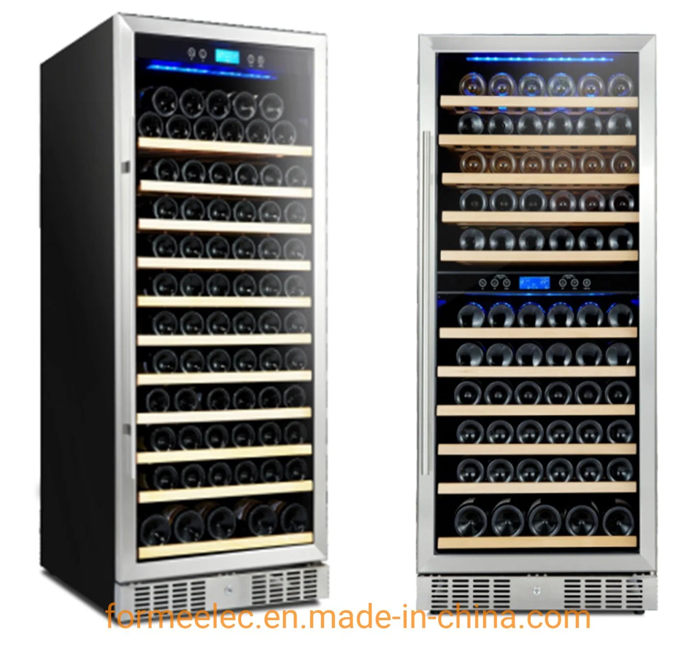 Built-in Wine Cooler Compressor Cooling Wine Fridge 18 Bottles 62L Vino Showcase