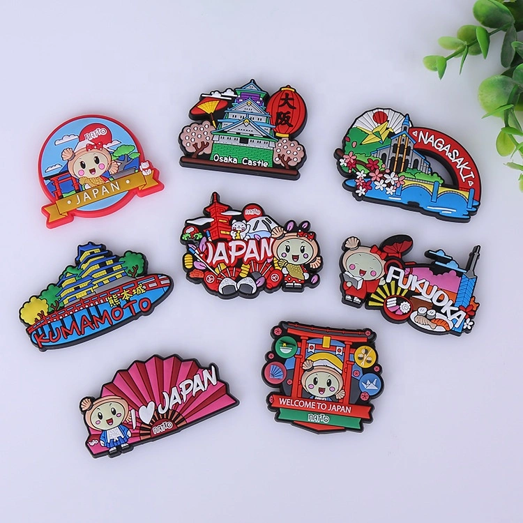 High quality/High cost performance  Christmas Decoration Promotion Gifts Souvenir Soft PVC Silicone Refrigerator Souvenir Fridge Magnet