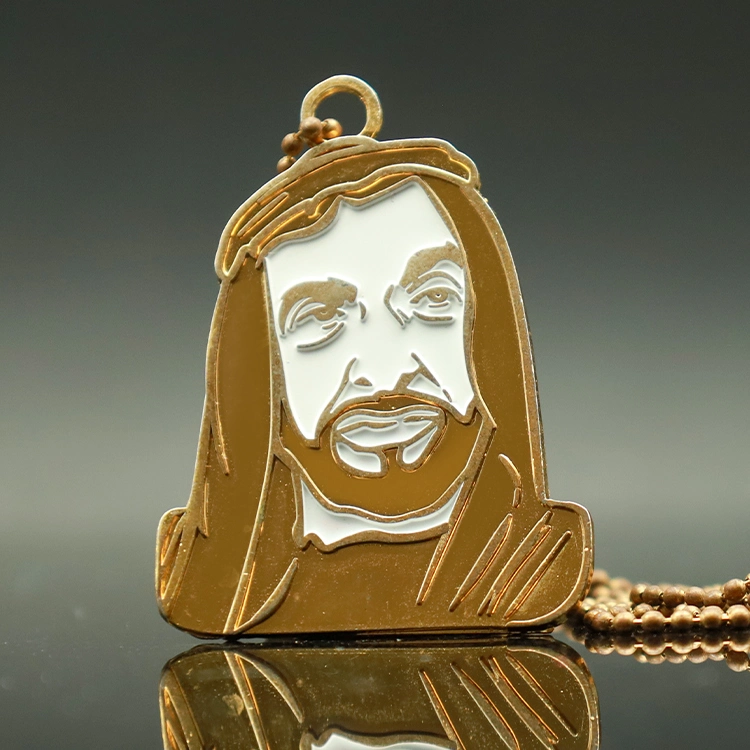 Chrisitian Catholic Publicity Promotional Metal Art Craft Souvenir Necklace Key Chain Fob Coin Badge Pendant Emblem Christmas Gift