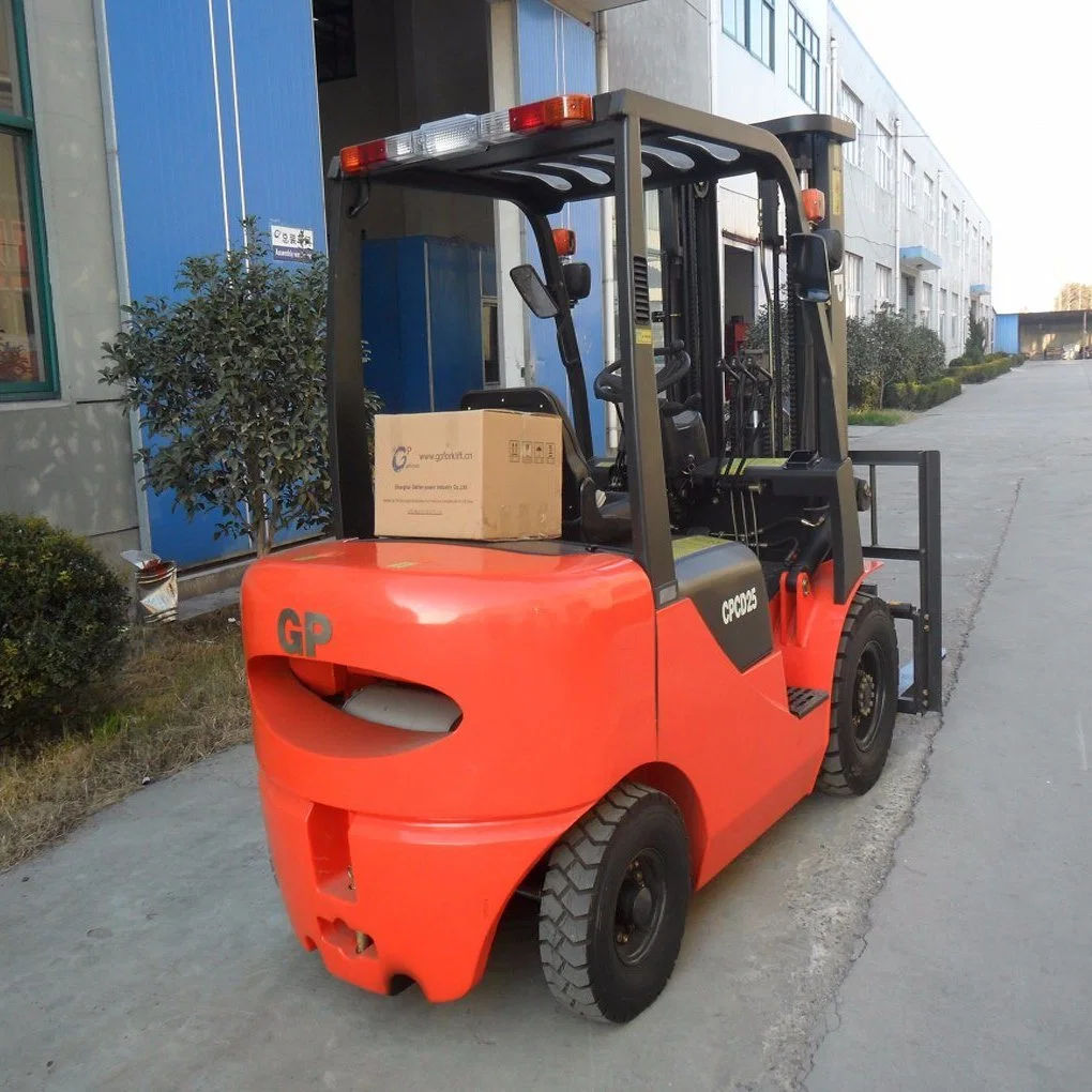 Gp High quality/High cost performance Diesel Power 2ton 3ton 4ton 5ton 7ton 10ton 25ton 3m 4.5m 6m Triplex Mast Fork Lifter Forklift Truck for 2500kg Capacity (CPCD15-CPCD100)