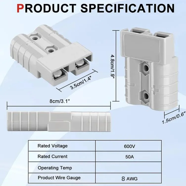 Kits de conectores de cable de panel solar para generador solar y batería Paquete