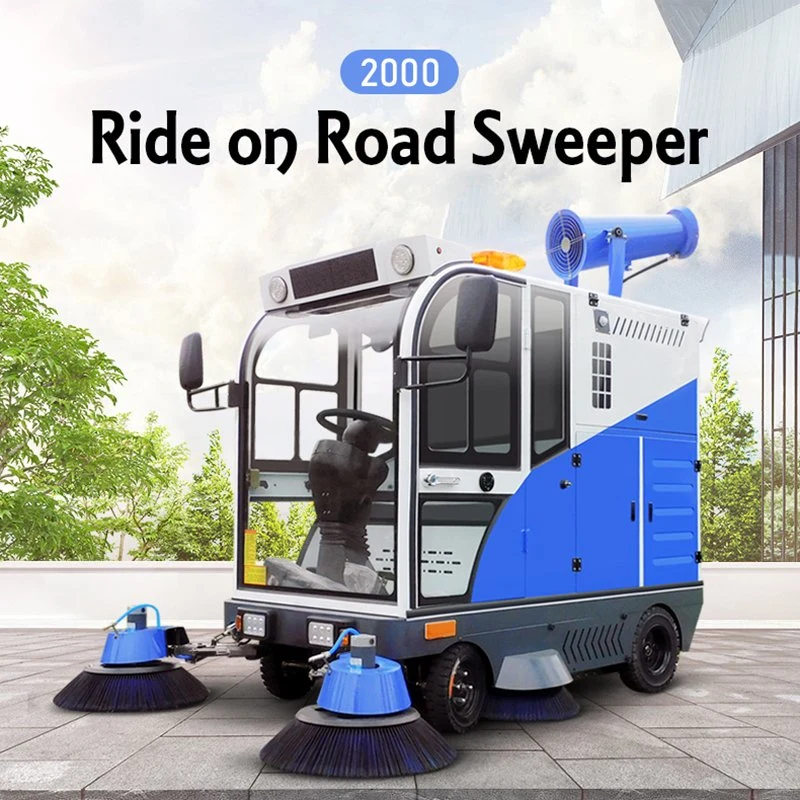 Cleaning Equipment with Best Large Capacity Floor Street Sweeper Play Ground Park Sweeping Machine