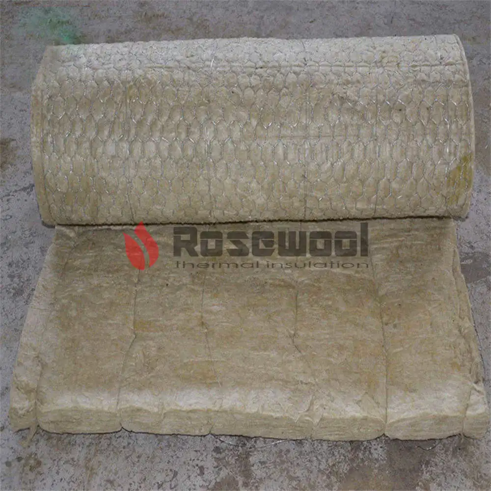 Material de construção isolamento materiais de absorção de som Rockwool Rose Wool Blanket