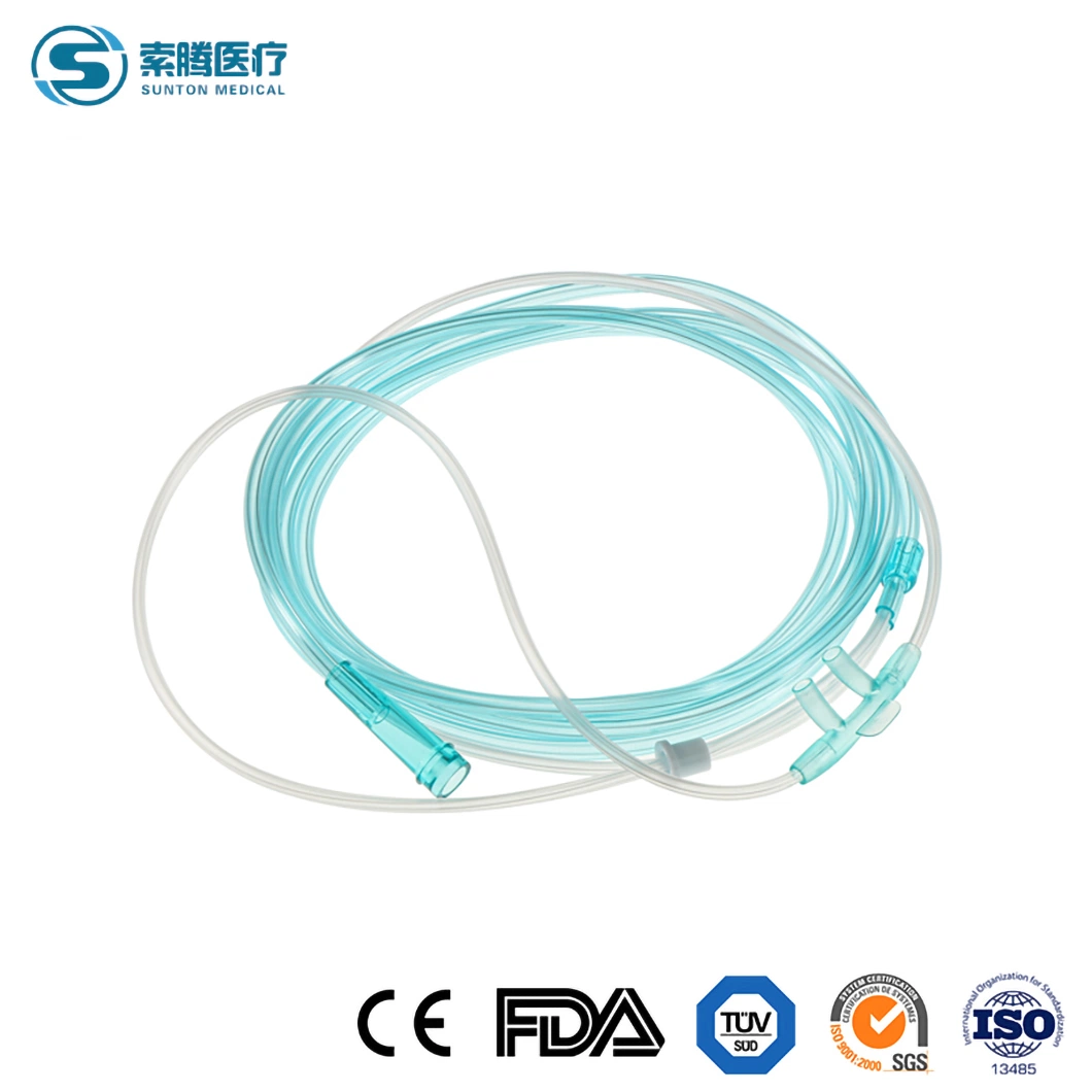 Sunton AirLife Nasal Kanüle China Nasal Kanüle Teile Hersteller PVC Material Klasse I Blau verschiedene Nasal Kanülen Kundenspezifische Großhandel 6L Nasenkanüle