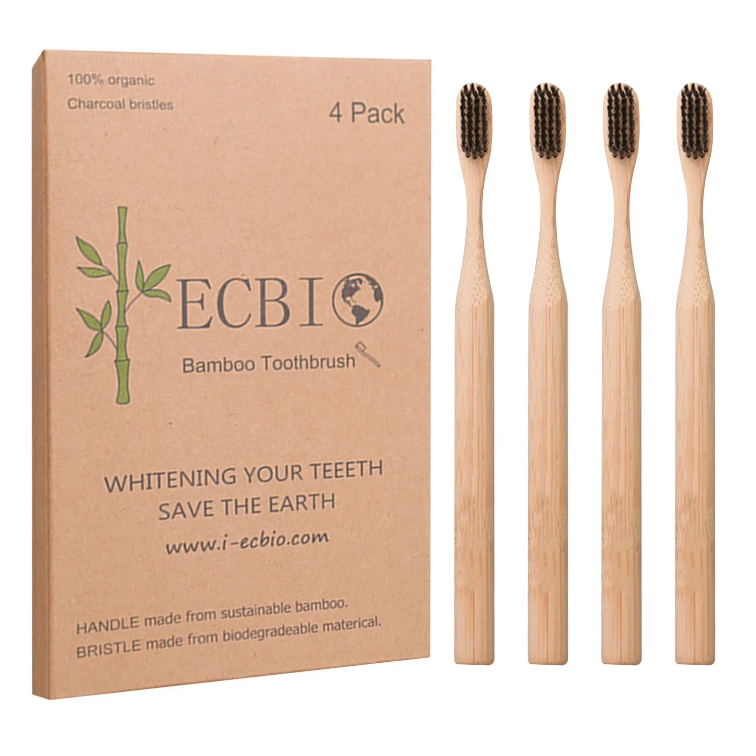 Oral Care Eco-Friendly Biodegradable Bamboo Soft Bristles Toothbrush