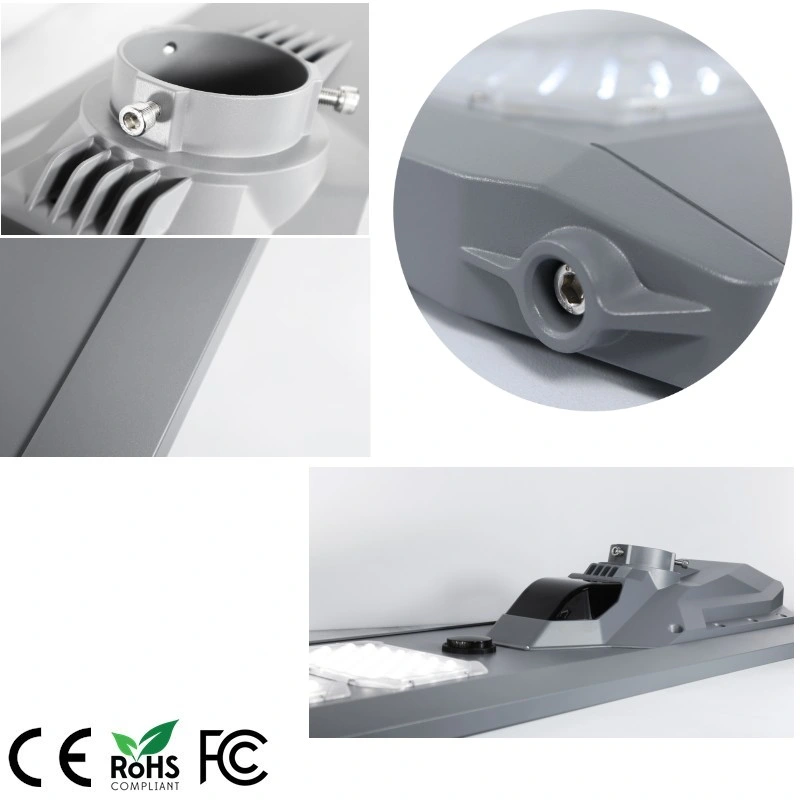 New Design LiFePO4 60ah Intelligent Optical Control+Remote Control+ Radar Sensor 100W 6m Height Solar Street Light