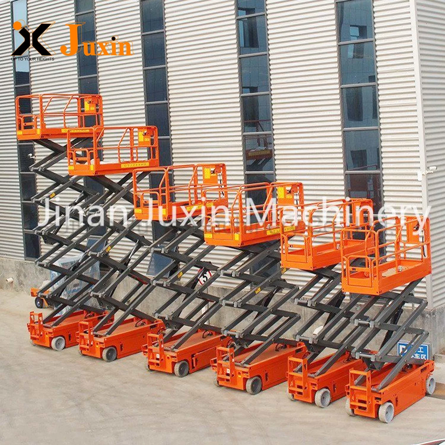 4m 6m 8m 10m 12m Mobile Hydraulic Scissor Lift Steel Ladder Platform