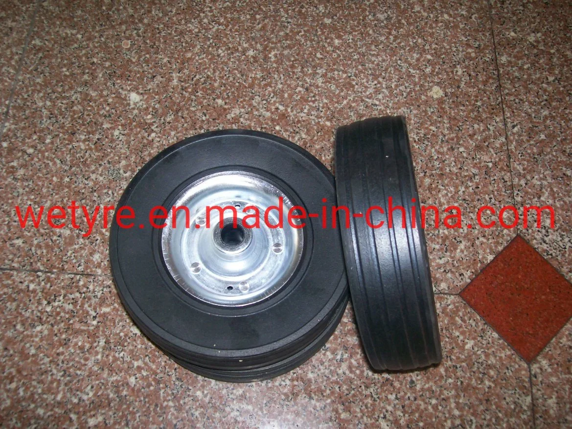 High quality/High cost performance Lifting Solid Rubber Wheel PU Foam Wheel for European Market