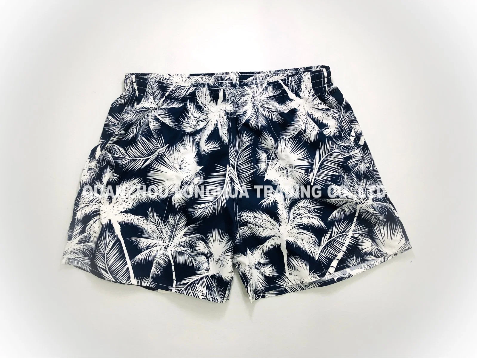 Men's Boy's Polyester Waterproof Swim Shorts Printing Board Shorts Navy Apparel Trousers