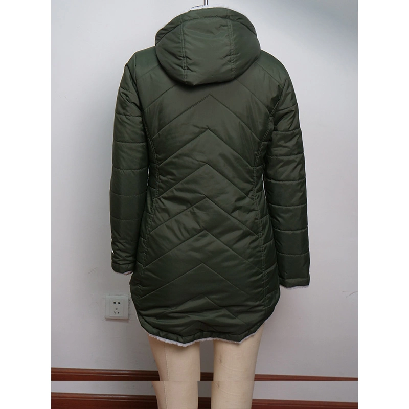 2023 Winter Puffer Jacket Ladies Warm Hooded Cotton-Padded Clothes Women