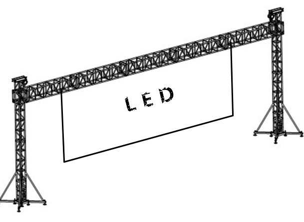 Dragonstage 2023 Aluminum Truss for LED Screen Truss Clamprental