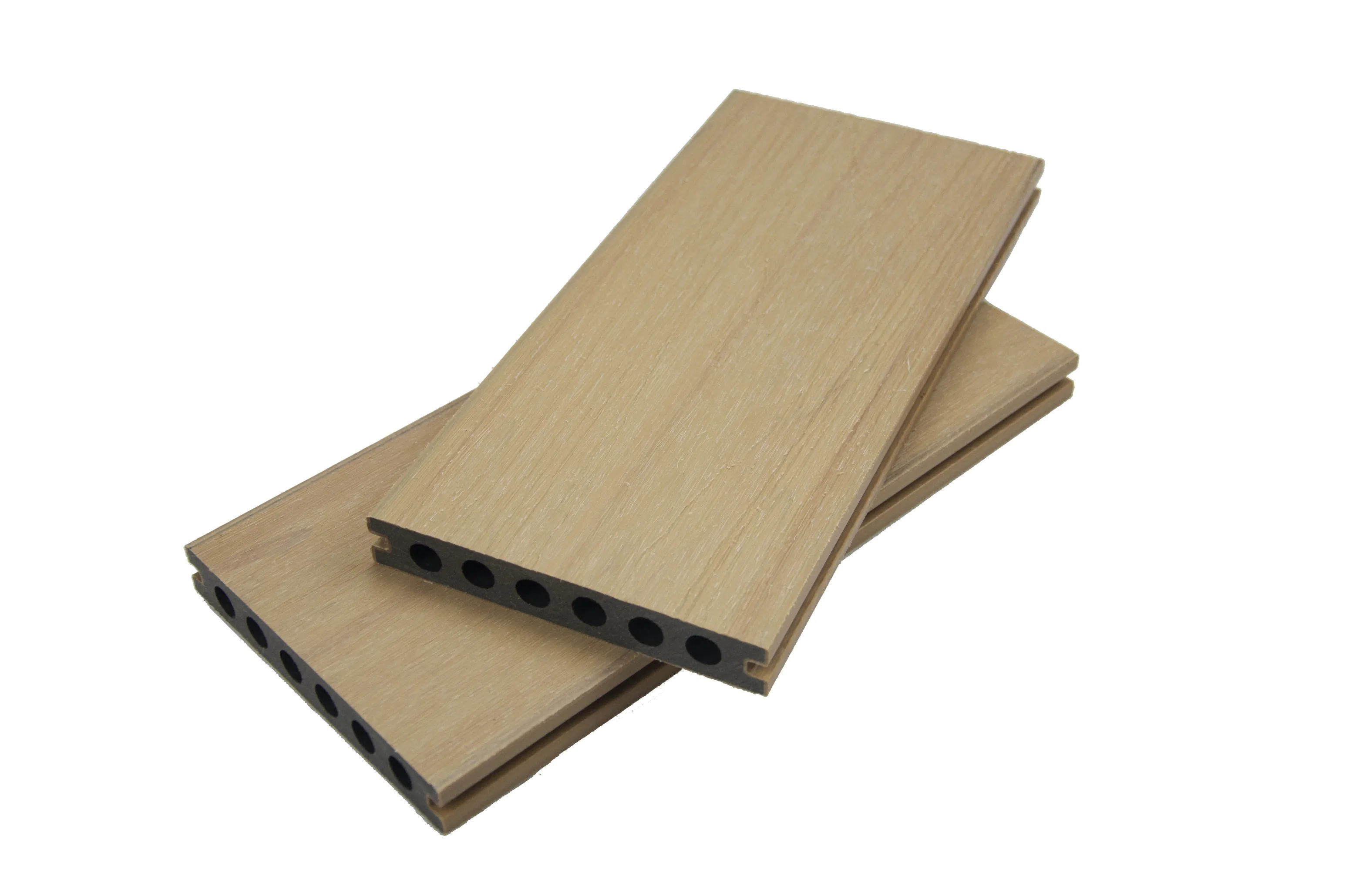 High Quality Hollow Untrashield Engineered Wood Plastic Laminate WPC Composite Covering Floor Board Different Colour on Both Sides