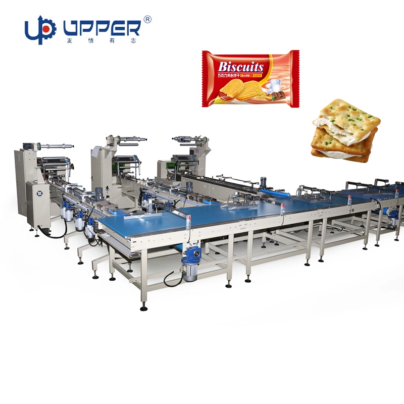 Automatic Three Side Sealing Multi-Function Packing Machine Flow Packing Machine for Cookies /Bread Bun /Cup Cake