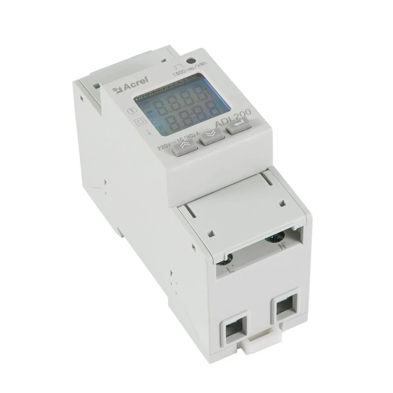 Adl200 DIN Rail RS485 Compteur d'énergie numérique monophasé AC pour les stations de base de télécommunications et les bornes de recharge AC.