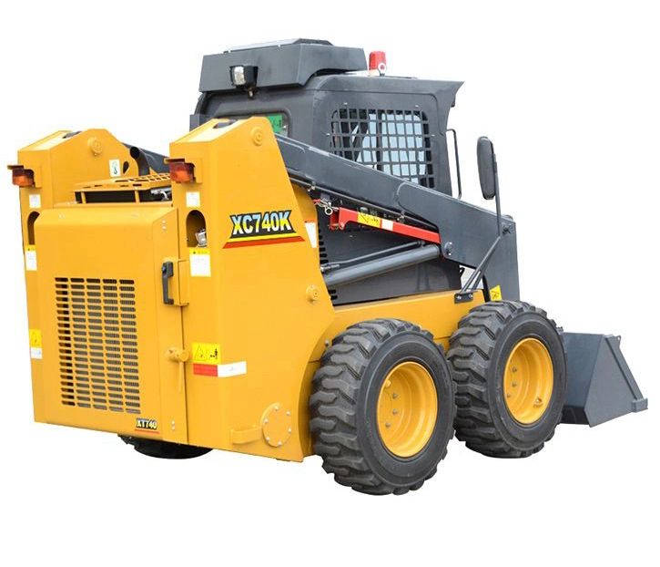 Chinese Mini Skid Steer Loader for Sale Front End Loader Xc740K