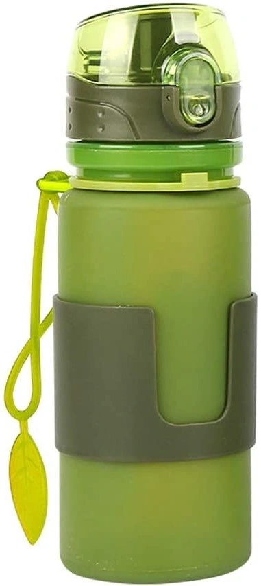 Bouteille d'eau pliable en silicone, contenant de boisson étanche et de rangement Wyz16184.