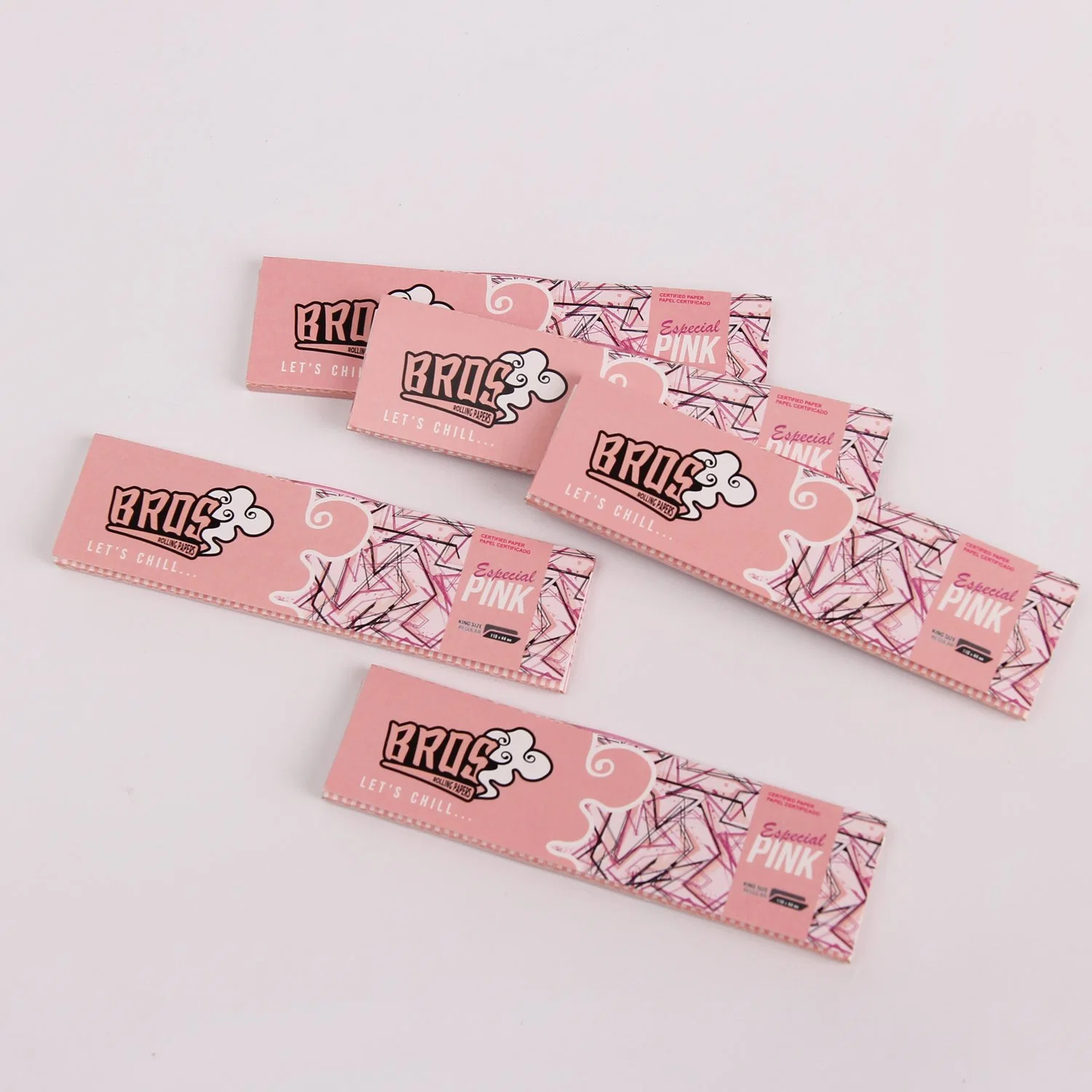 Bros Pink Rolling Paper King Size Slim zum Rauchen