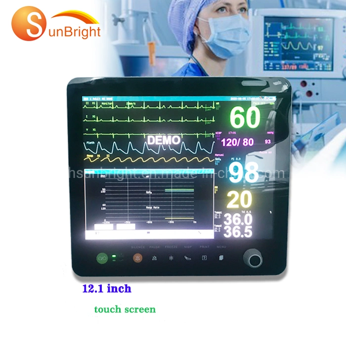 Medical Hospital High Resolution Color TFT LCD ICU Patient Monitor