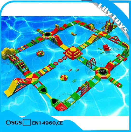 Factory Price Floating Amusement Sea Large Inflatable Water Park with 3 Years Warranty