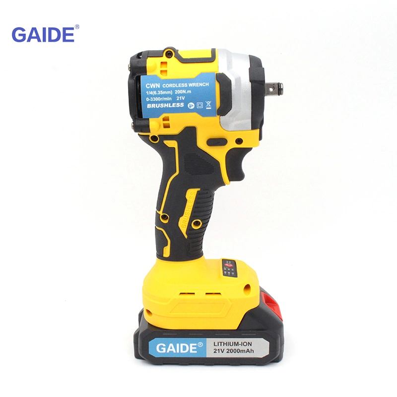 Factory New Handheld Anti-Slip Impact Cordless Wrench with 2.0ah 18V 21V