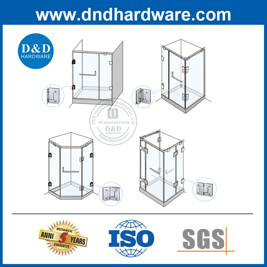 Glass Door Hot Sell Hardware Corner Patch Fitting in Stainless Steel