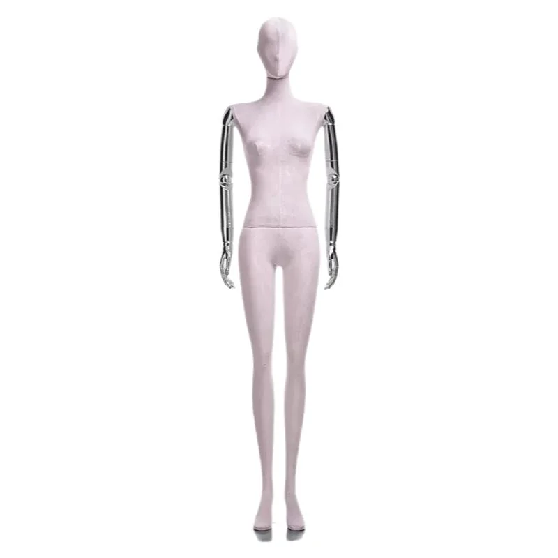 Velvet Flat Shoulder Model Full Body Window Dummy for Display Shelf