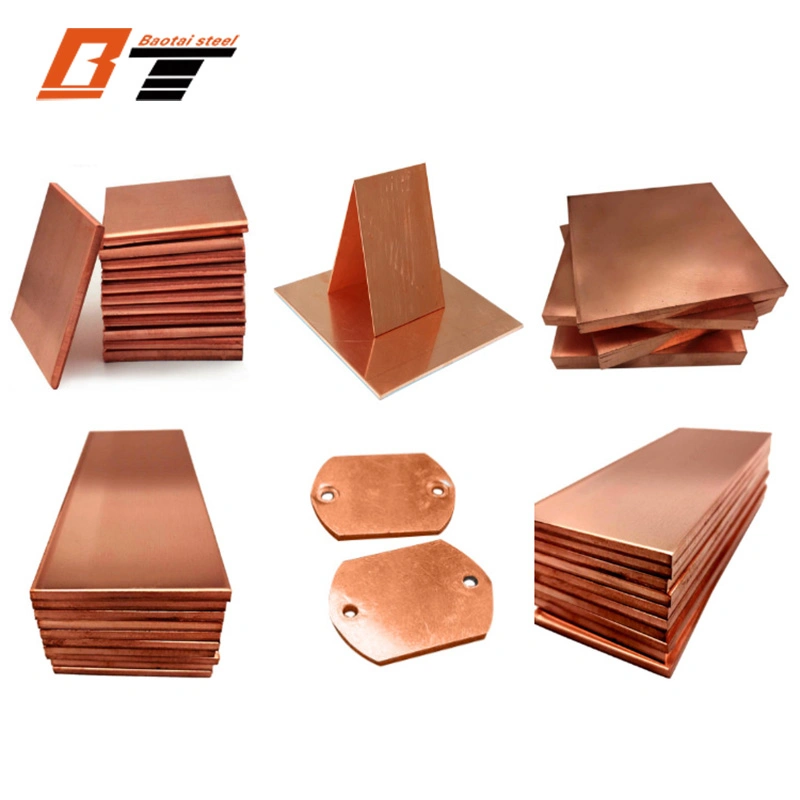 0.1~30mm Copper Sheet 99.99 Pure Copper Price Professional Manufacturer Chinese Manufacturer Pure Copper Grade and Non-Alloy or 99.9% Purity Copper Plate Sheet