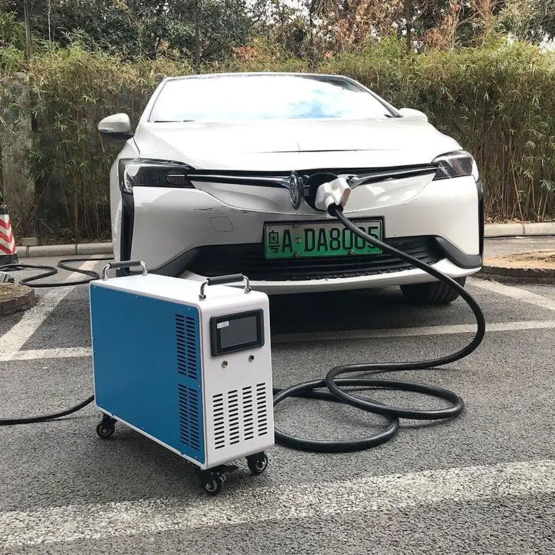 EV Mobile Ladestation Bewegliche Ebene 2 DC Schnellladung Station für Elektroauto Tragbare DC-Ladegerät EV