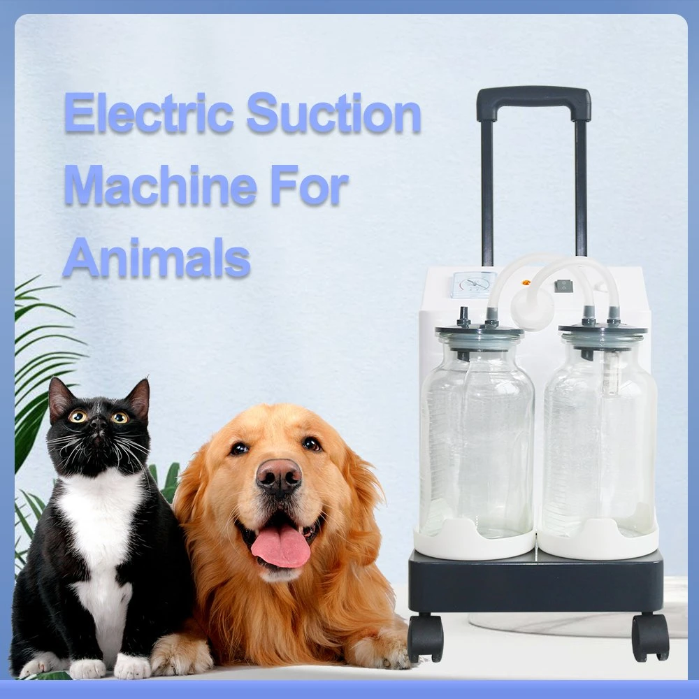 China Wheel Type Electric Suction Apparatus Electric Medical Suction Device