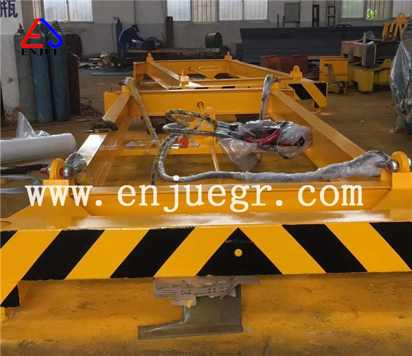 Shanghai Enjue Manual Container Lifting Bean ISO Container Lift Spreader for Sale with RS CCS BV Cert.