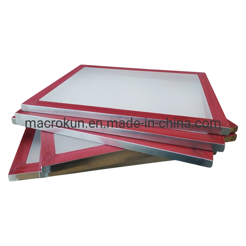 Aluminum Silk Screen Printing Screens 90 White Mesh 20*24inch Frame