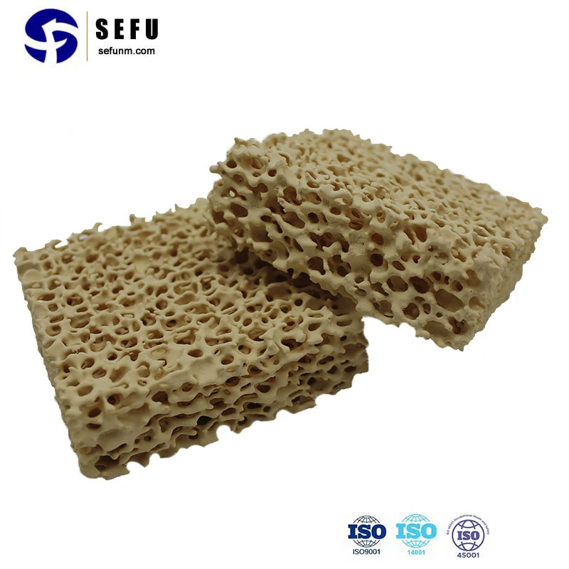 Porous Magnesia / MGO / Magnesium Oxide Molten Metal Ceramic Foam Filter