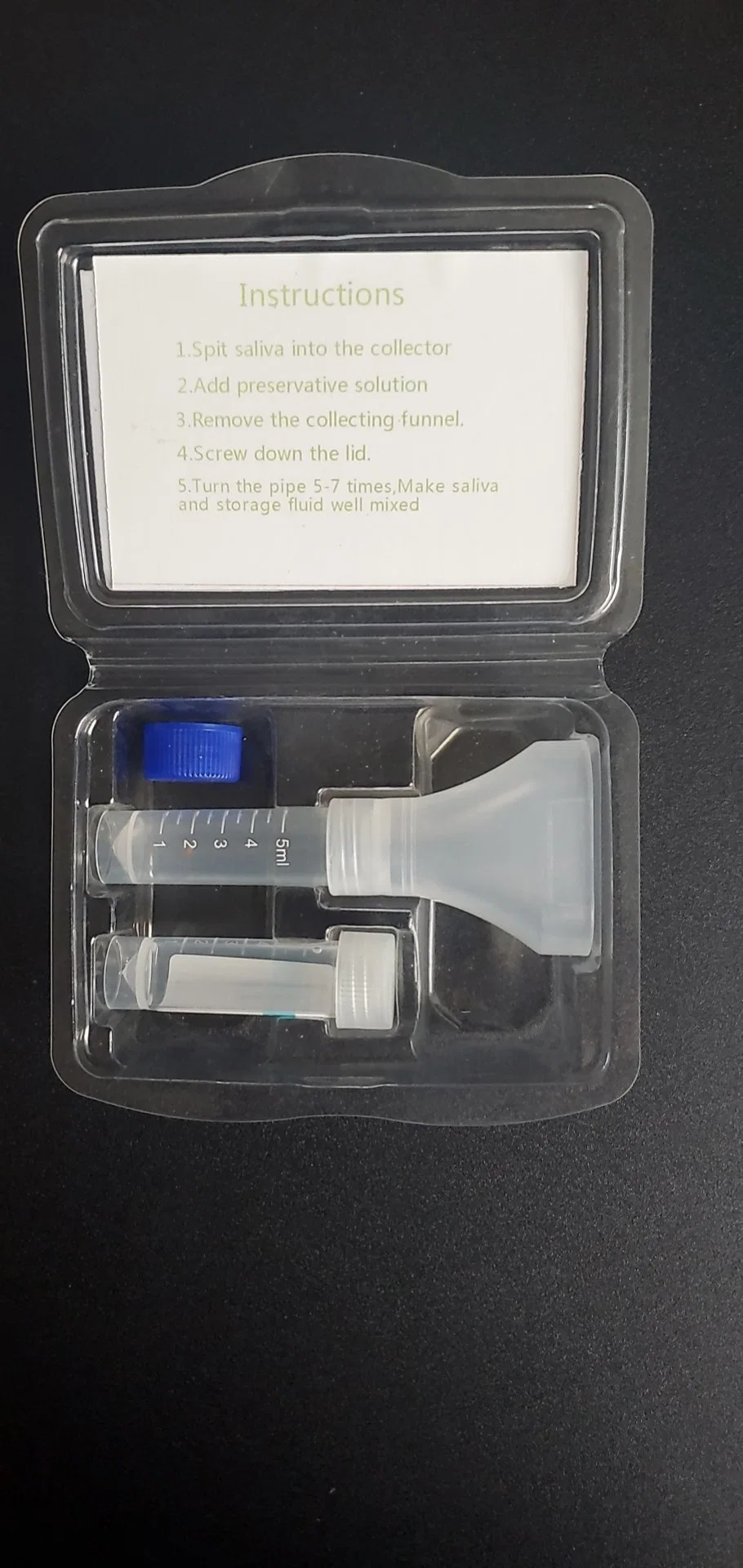 Disposable Saliva Rna & DNA Sampling Collection Kit CE FDA ISO Approved for PCR Test