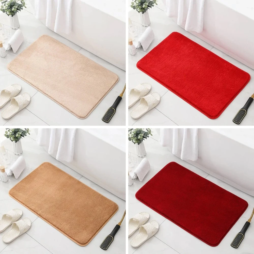 Water Absorbent Pedestal Mats Non-Slip Shaggy Rug Washable Extra Soft Esg23213