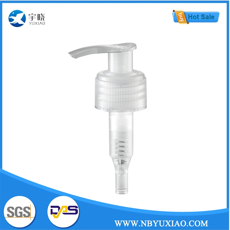 24/410 Transparent Plastic Liquid Shampoo Soap Dispenser Cosmetic Wash Packing Left and Right Rotary Switch Press Type Emulsion Lotion Pump (YX21-1)