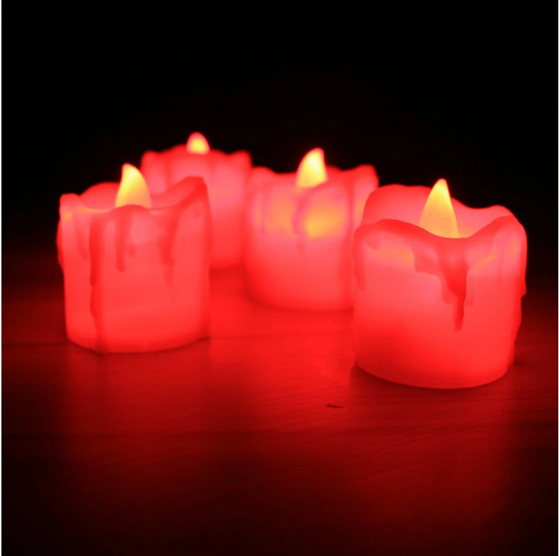 Мигающий светодиодный индикатор Tealight свечи/капать воск светодиодные индикаторы чая