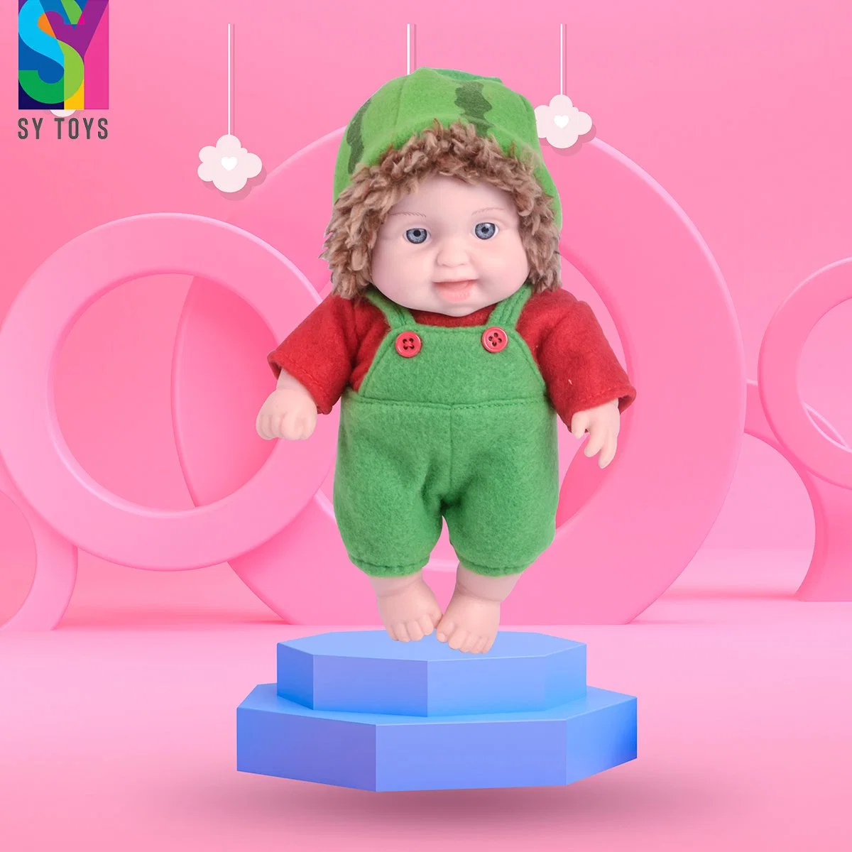 Sy Toys Baby Puppe Geschenk Spielzeug Silikon Baby Puppe Lebensecht Wiedergeborene Puppen Neugeborener Junge Silikon Puppen Baby Spielzeug für Kinder