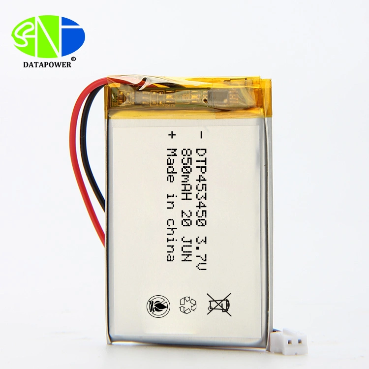 Dtp Popular Model 453450 3.7V 850mAh Rechargeable Lipo Batteries